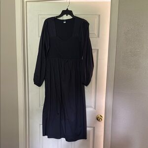Old Navy Black Bishop Sleeve Sundress